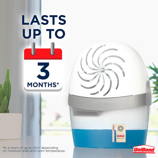 UniBond AERO 360° Moisture Absorber Neutral Refill Tab, ultra-absorbent and odour-neutralising, for AERO 360° Dehumidifier, Condensation Absorbers, 450 g ( Pack of 4)