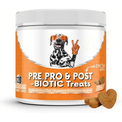 Pet Pre, Pro & Postbiotic Digestive Treats for Dogs | Gut Health & Sensitive Stomach
