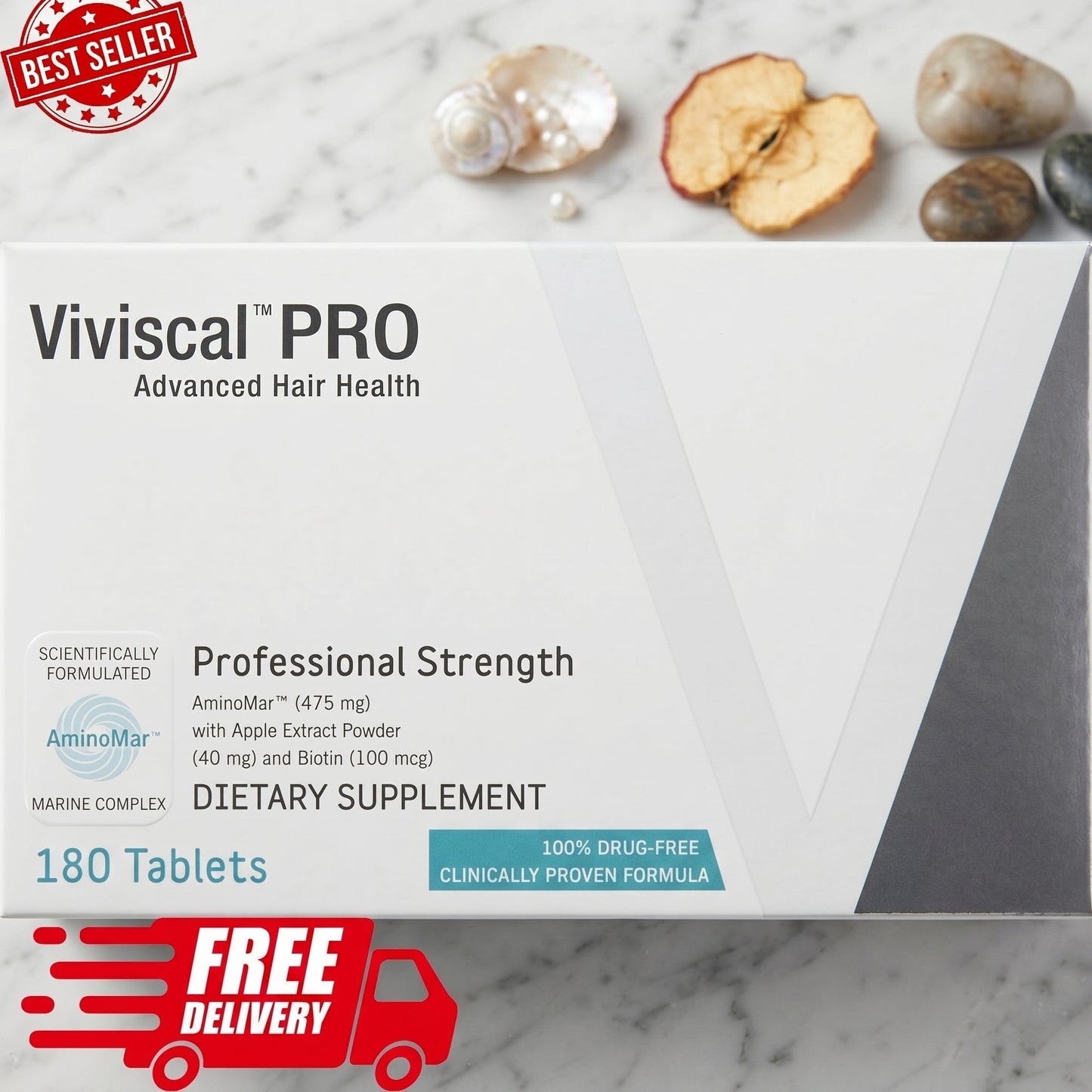 Viviscal PRO Professional Hair Growth Supplement | 180 Tablets