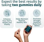 WEEM Hair Skin and Nails Gummies – Vegan Biotin Vitamins for Healthy Hair, Glowing Skin & Strong Nails