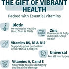 WEEM Hair Skin and Nails Gummies – Vegan Biotin Vitamins for Healthy Hair, Glowing Skin & Strong Nails