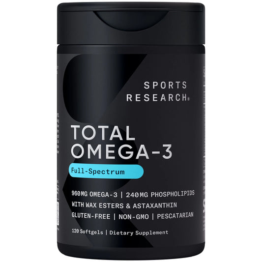 Omega-3 Fish Oil 2200mg – 120 Softgels | Wild Salmon, Krill Oil, Astaxanthin, EPA & DHA